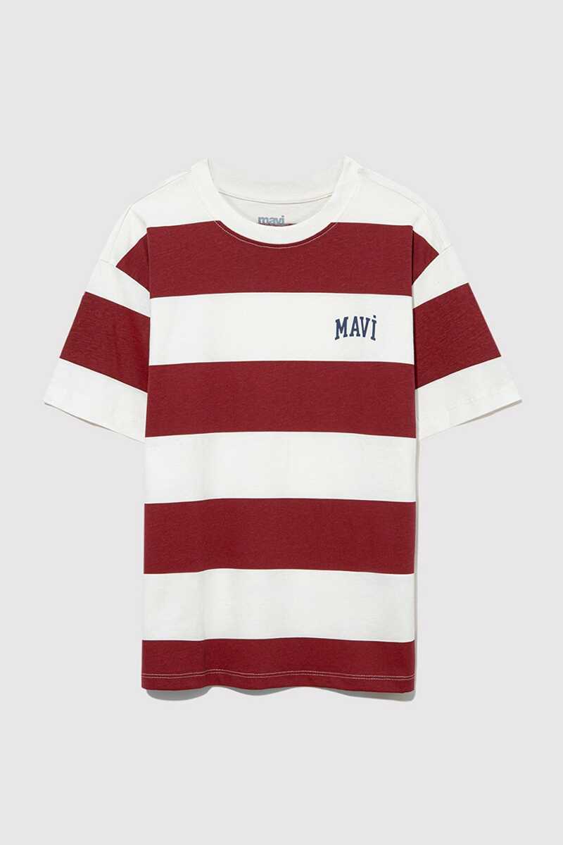 Mavi Logo Baskılı Color Block Çocuk Tişört 6610183-88061 - Mavi