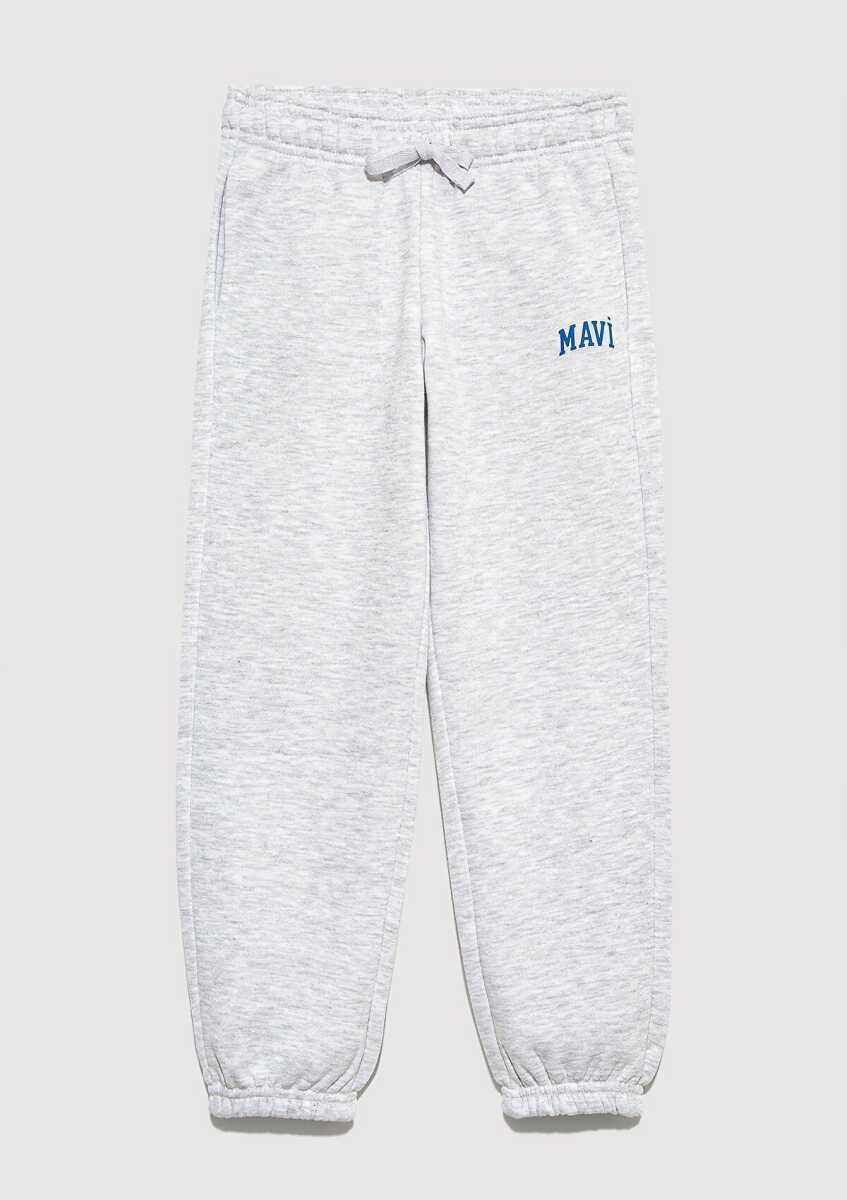 Mavi Logo Baskılı Gri Çocuk Eşofman Altı 6010028-88467