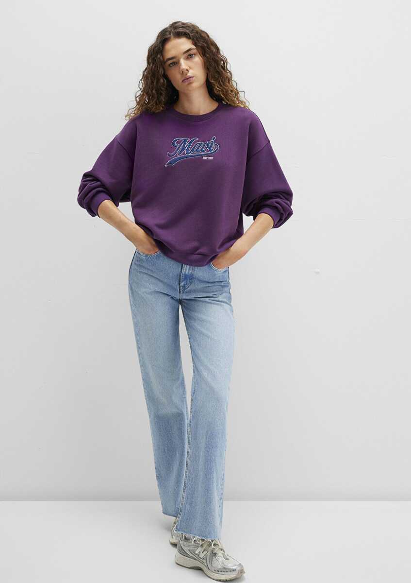 Mavi Logo Baskılı Kadın Sweat 1S10419-70679 - 2