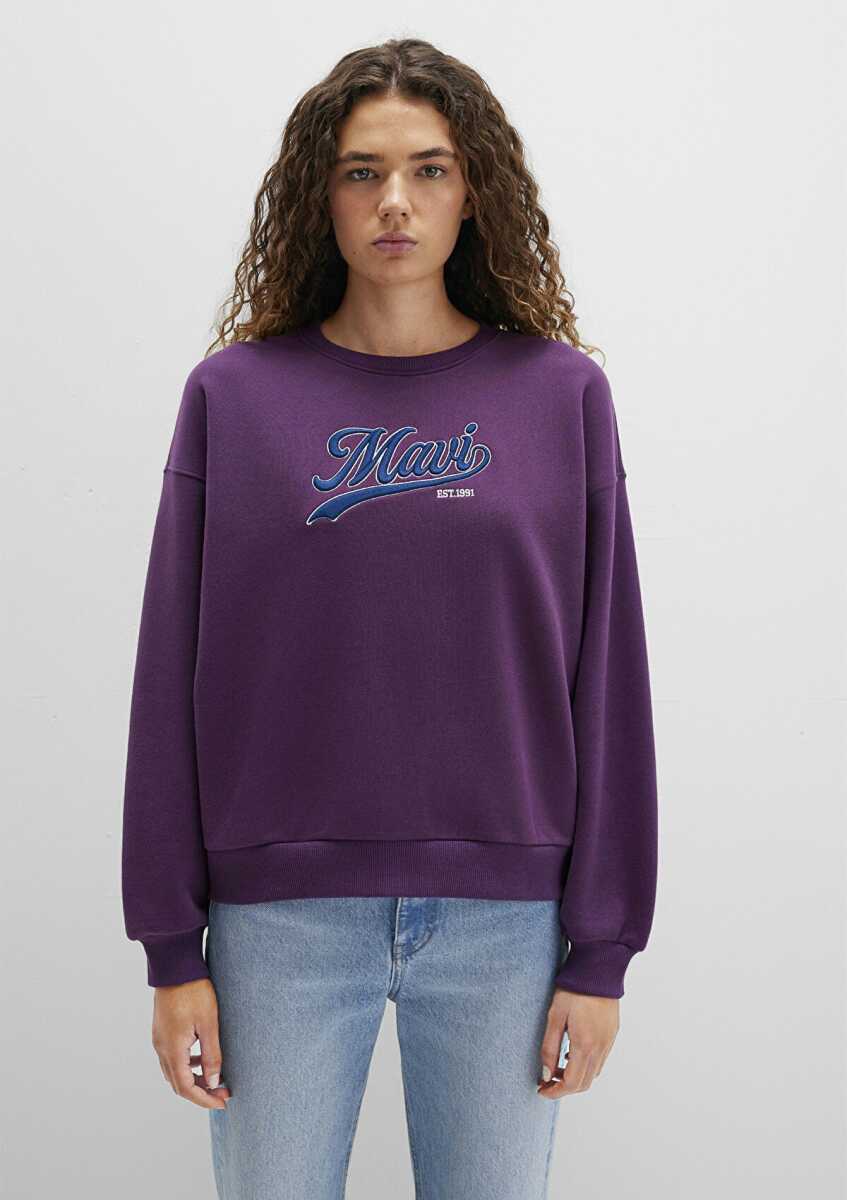 Mavi Logo Baskılı Kadın Sweat 1S10419-70679 - 3