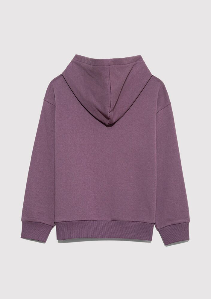 Mavi Logo Baskılı Kapüşonlu Çocuk Sweat 6S10143-70656 (1)