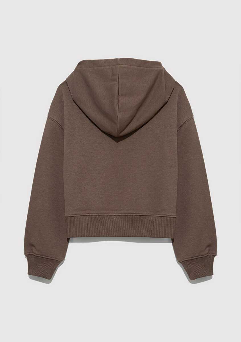 Mavi Logo Baskılı Kapüşonlu Çocuk Sweat 7S10124-87181 - 5