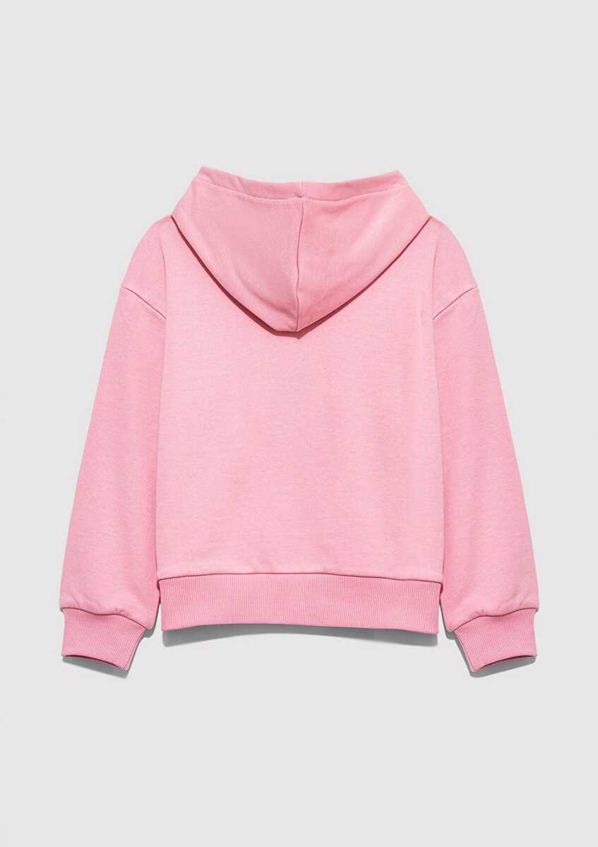 Mavi Logo Baskılı Kapüşonlu Pembe Çocuk Sweat 7S10147-70972 (1)