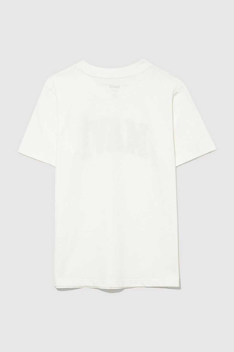 Mavi Logo Baskılı Kırık Beyaz Çocuk Tişört 6610030-81964 - Mavi (1)