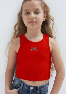 Mavi Logo Baskılı Kırmızı Regular Fit Çocuk Tişört 7610336-70473