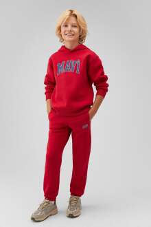 Mavi Logo Baskılı Koyu Kırmızı Çocuk Eşofman Altı 6010000-70464