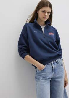 Mavi Logo Baskılı Lacivert Kadın Sweat 1S10373-70488