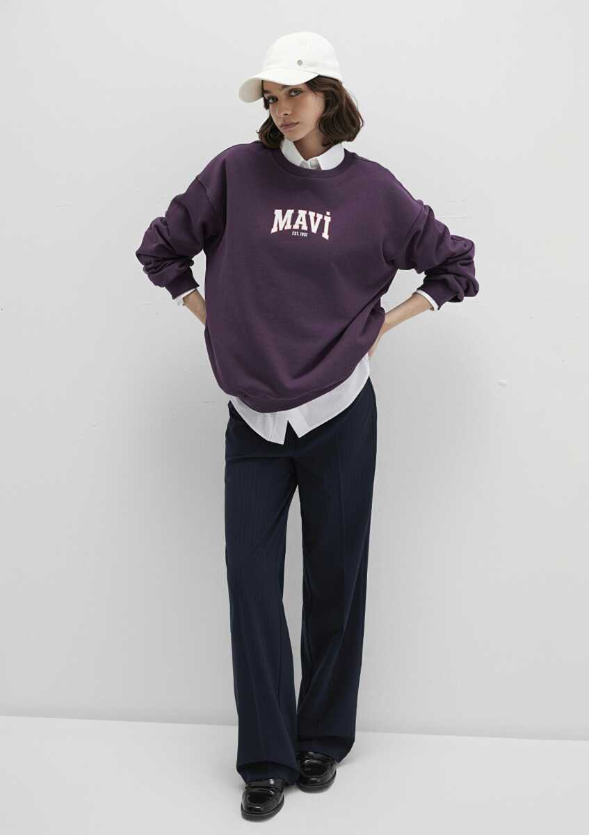 Mavi Logo Baskılı Loose Fit Kadın Sweat 1S10372-70635 - 1