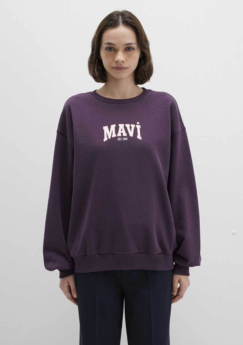 Mavi Logo Baskılı Loose Fit Kadın Sweat 1S10372-70635 - 5