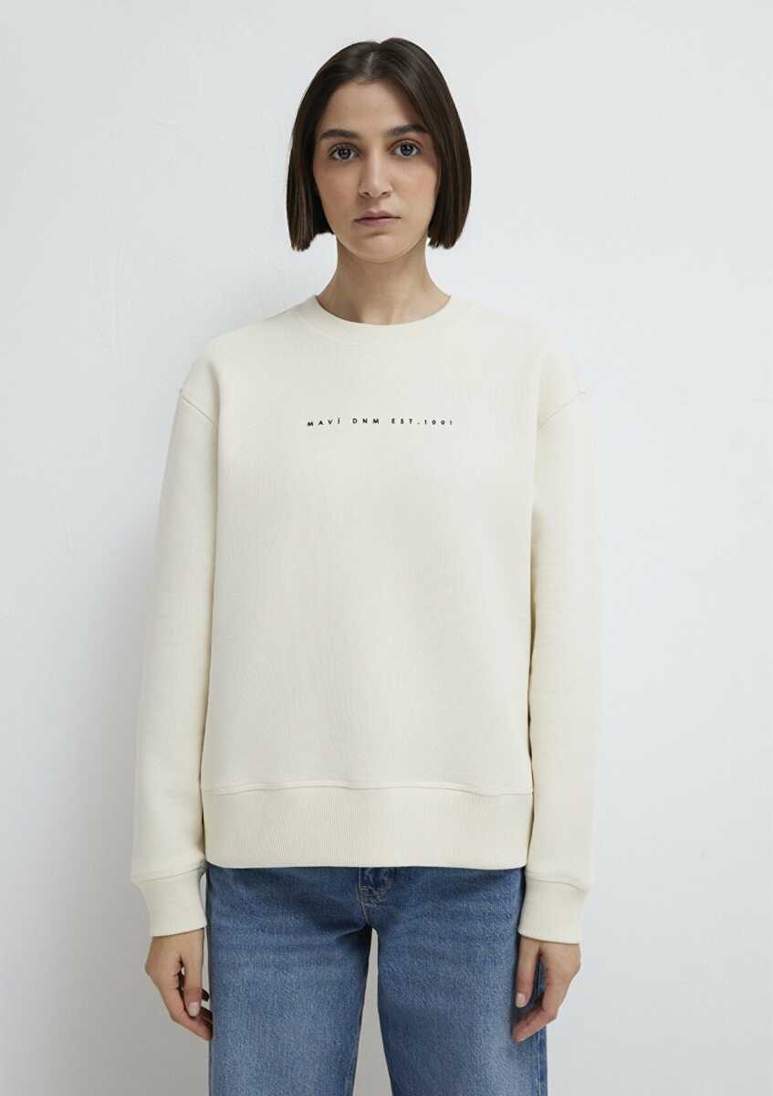 Mavi Logo Baskılı Loose Fit Kadın Sweat 1S10525-80194 - 4