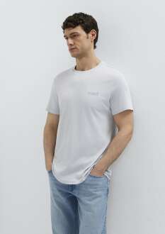 Mavi Logo Baskılı Mavi İnterlok Erkek Tişört 0610360-70799 