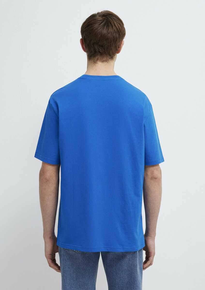 Mavi Logo Baskılı Mavi Loose Fit Erkek Tişört 0611711-81330 - 5