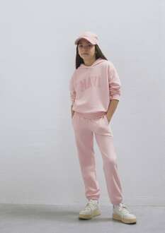 Mavi Logo Baskılı Pembe Loose Fit Çocuk Sweatshirt 7S10147-71007 