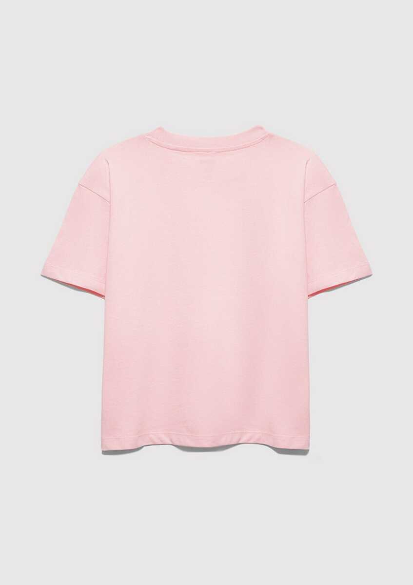 Mavi Logo Baskılı Pembe Loose Fit Çocuk Tişört 7610386-71007 - 3