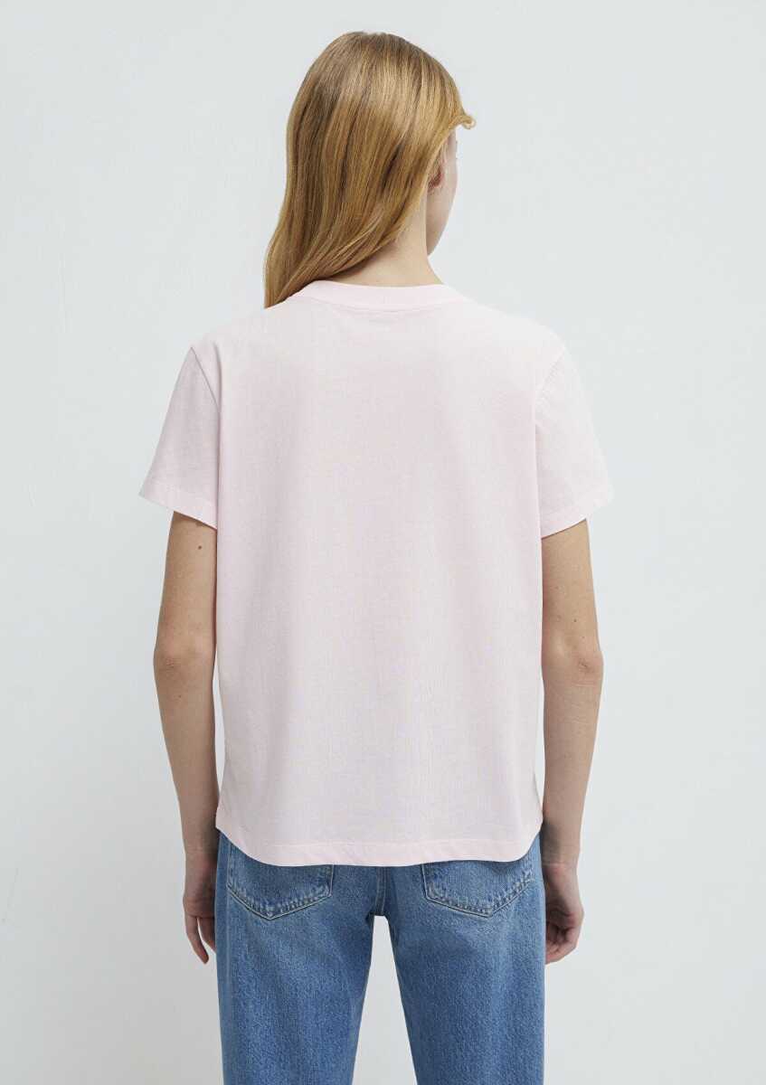 Mavi Logo Baskılı Pembe Regular Fit Kadın Tişört 1612241-89200 - 5