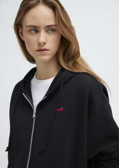 Mavi Logo Baskılı Siyah Kadın Sweat 1S10531-900 