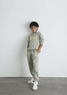 Mavi Logo Baskılı Yeşil Çocuk Eşofman Altı 6010000-70155 