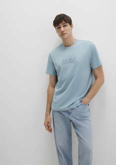 Mavi Logo Baskılı Yeşil Regular Fit Erkek Tişört 0612896-70838 