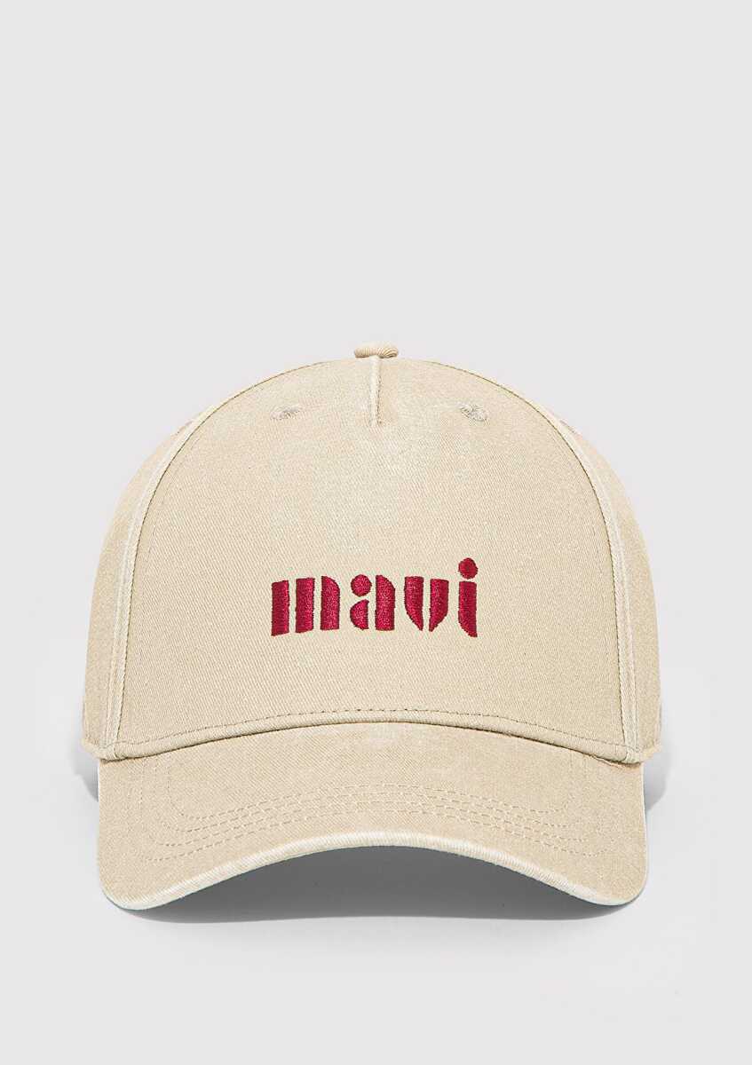 Mavi Logo Bej Şapka 1912261-25695