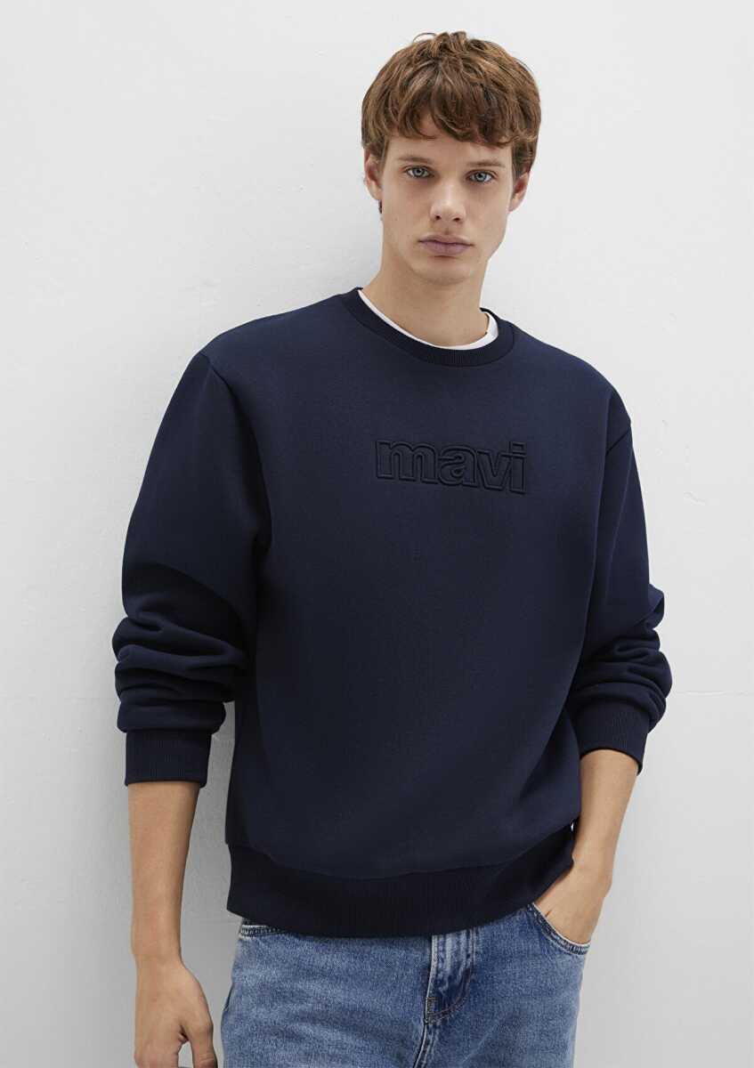 Mavi Logo Bisiklet Yaka Loose Fit Erkek Sweat 0S10412-86415 - 2