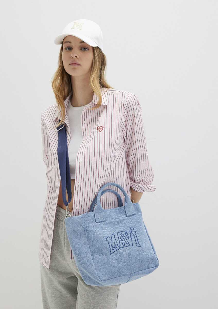 Mavi Logo Denim Tote Kadın Çanta 1913377-82770