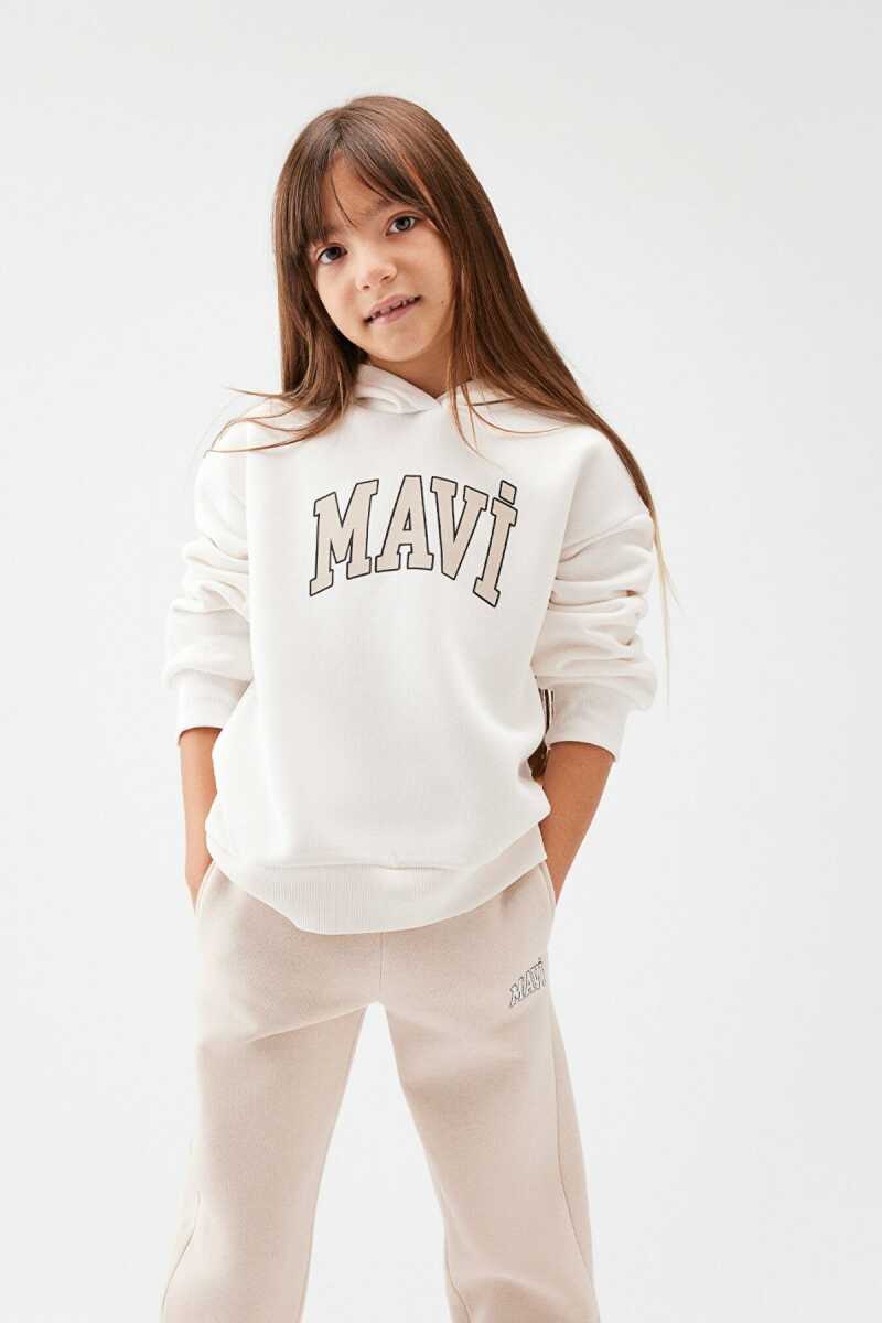 Mavi Logo Kırık Beyaz Çocuk Sweat 7610035-81964 (1)