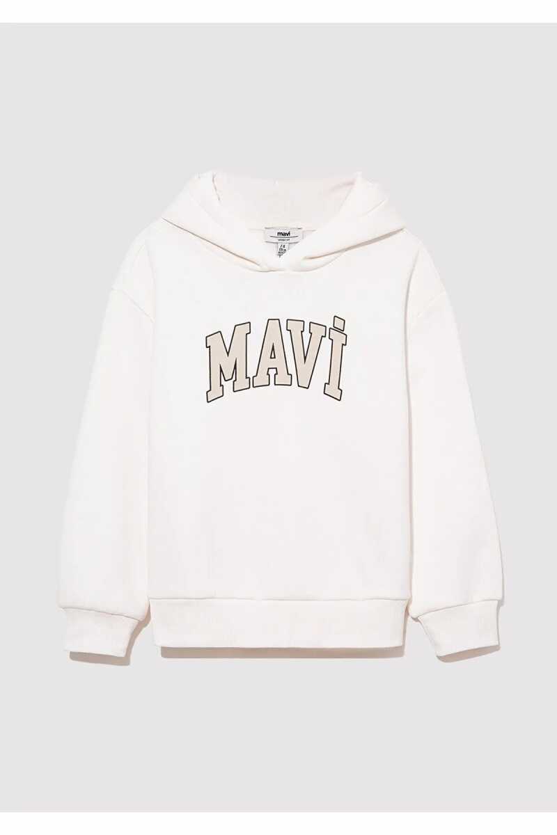 Mavi Logo Kırık Beyaz Çocuk Sweat 7610035-81964 - 3