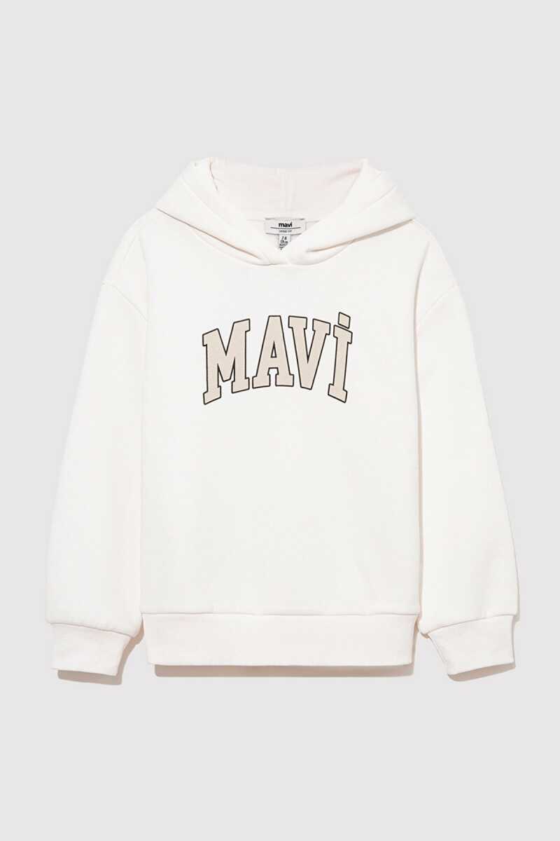 Mavi Logo Kırık Beyaz Çocuk Sweat 7610035-81964 - 4