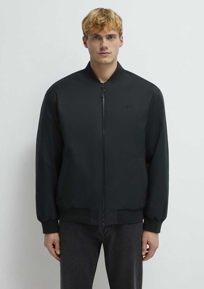 Mavi Logo Nakışlı Siyah Loose Fit Erkek Ceket 0110774-71379 - 4