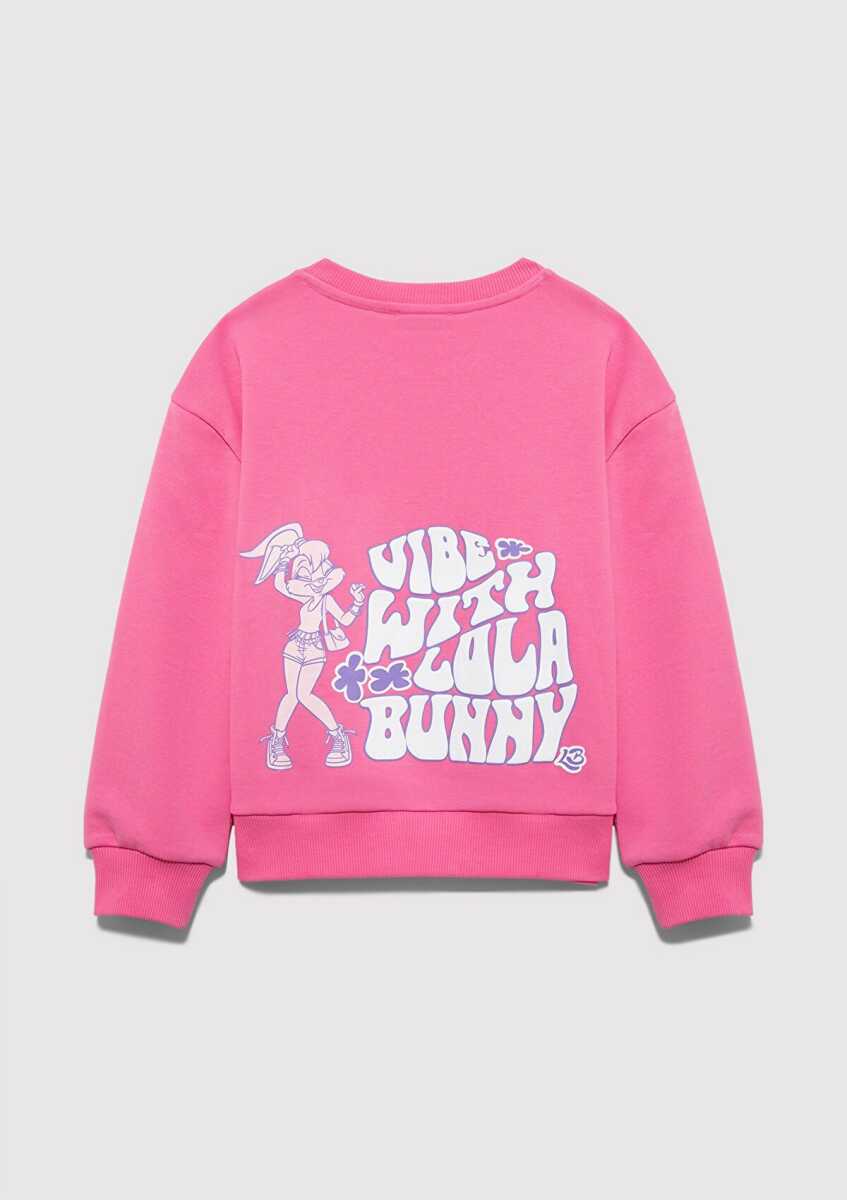 Mavi Lolo Bunny Baskılı Pembe Çocuk Sweat 7S10184-91355 - Mavi (1)