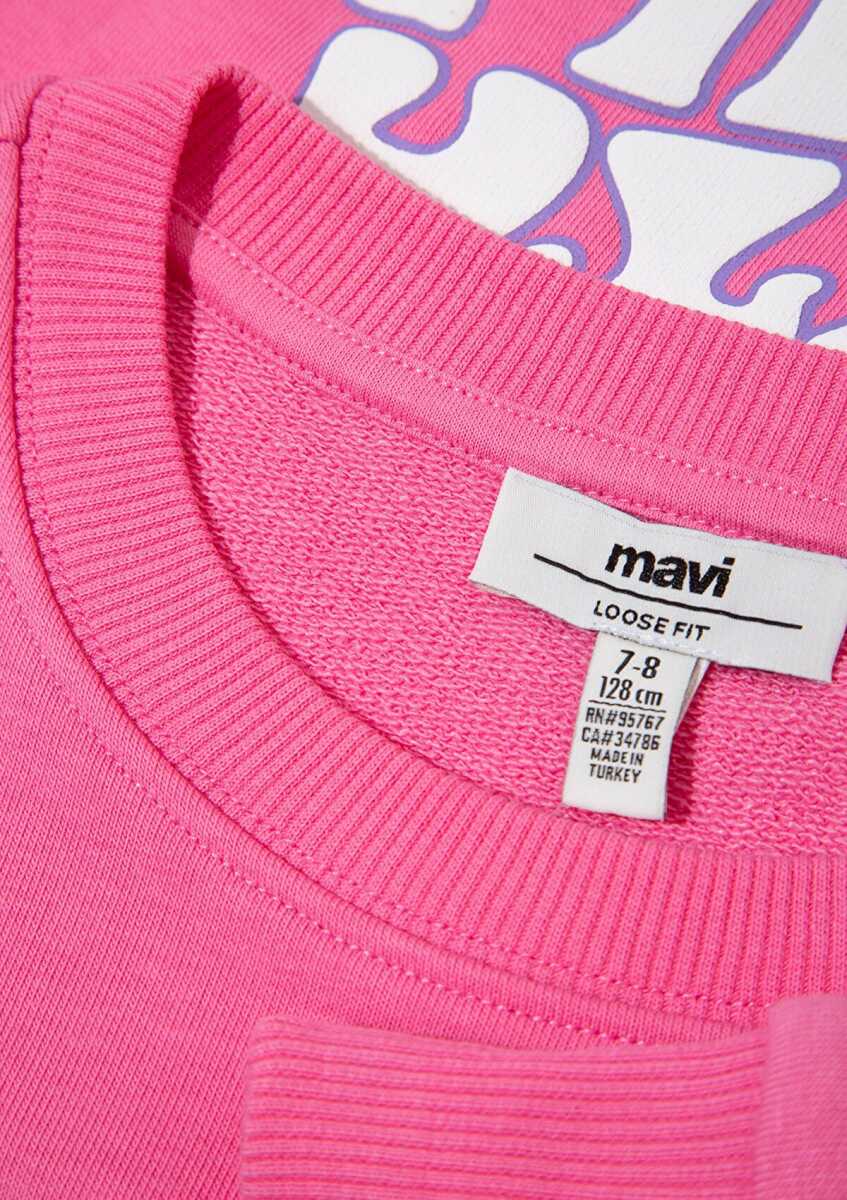 Mavi Lolo Bunny Baskılı Pembe Çocuk Sweat 7S10184-91355 - 4