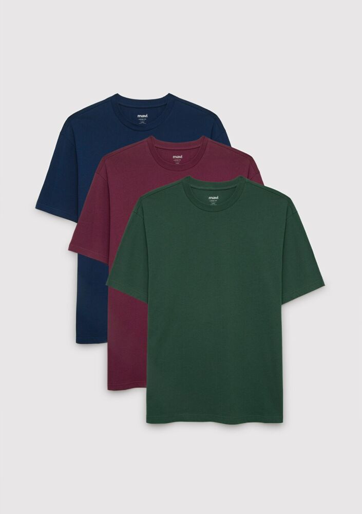 Mavi Loose 3 Lü Erkek Basic Tişört 0612315-71538