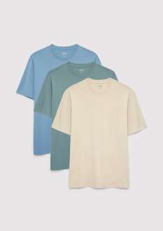Mavi Loose Fit 3 Lü Erkek Basic Tişört 0612315-70322 