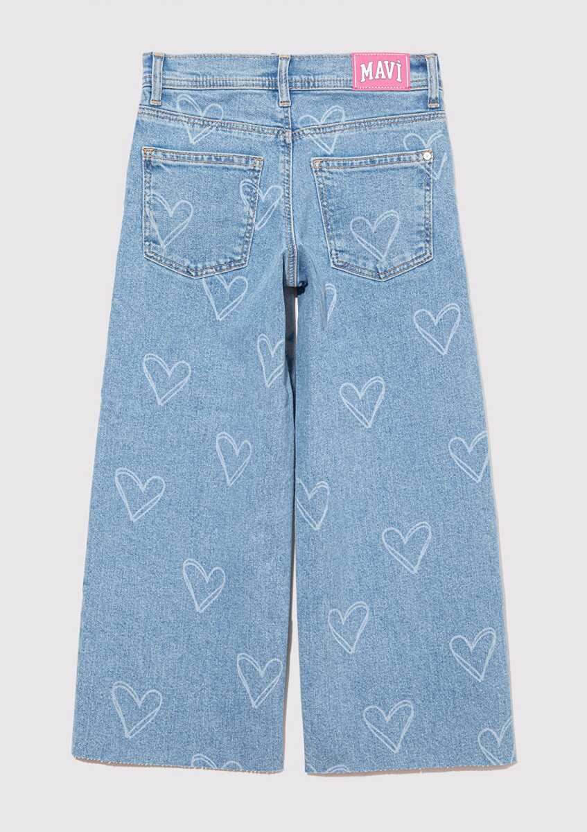 Mavi Lorı Lt Heart Denim Çocuk Jean Pantolon 7010036-89486 (1)