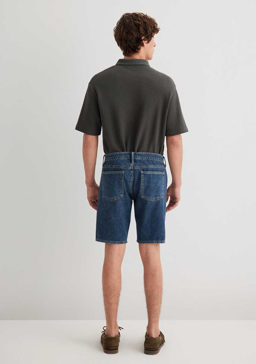 Mavi Lucas Dark Used Street Erkek Jean Şort 0412607-89929 - 6
