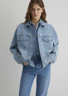 Mavi Luna Lt Blue 90 S Kadın Jean Ceket 1110177-89165 