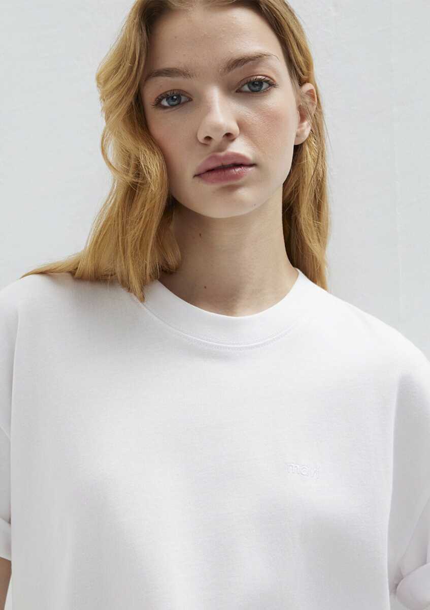 Mavi M Baskılı Beyaz Kadın Tişört 1613225-620 - 3