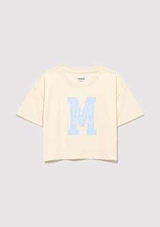 Mavi M Baskılı Logo Çocuk Tişört 7610276-89145 