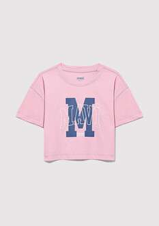 Mavi M Baskılı Logo Toz Pembe Çocuk Tişört 7610276-86953 