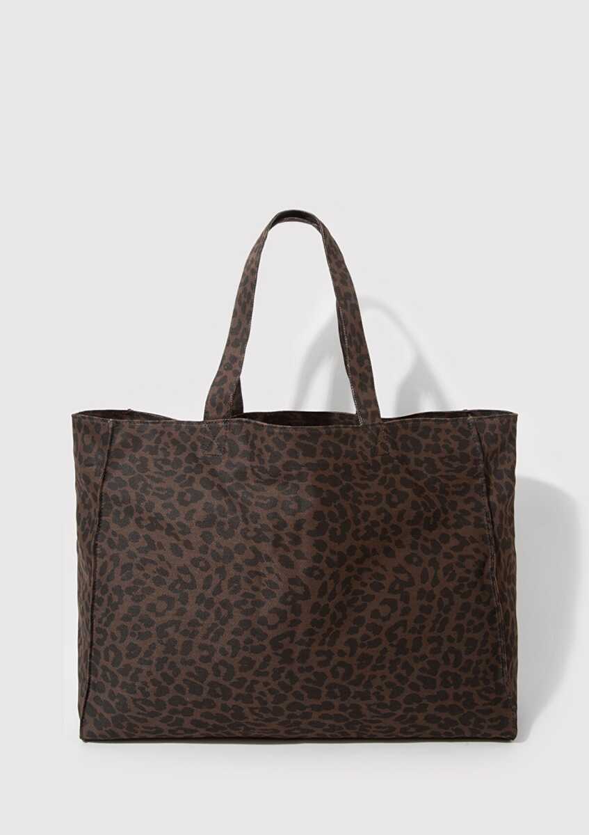 Mavi M Logo Detaylı Leopar Desenli Kadın Omuz Çantası 1913329-26823 - 3
