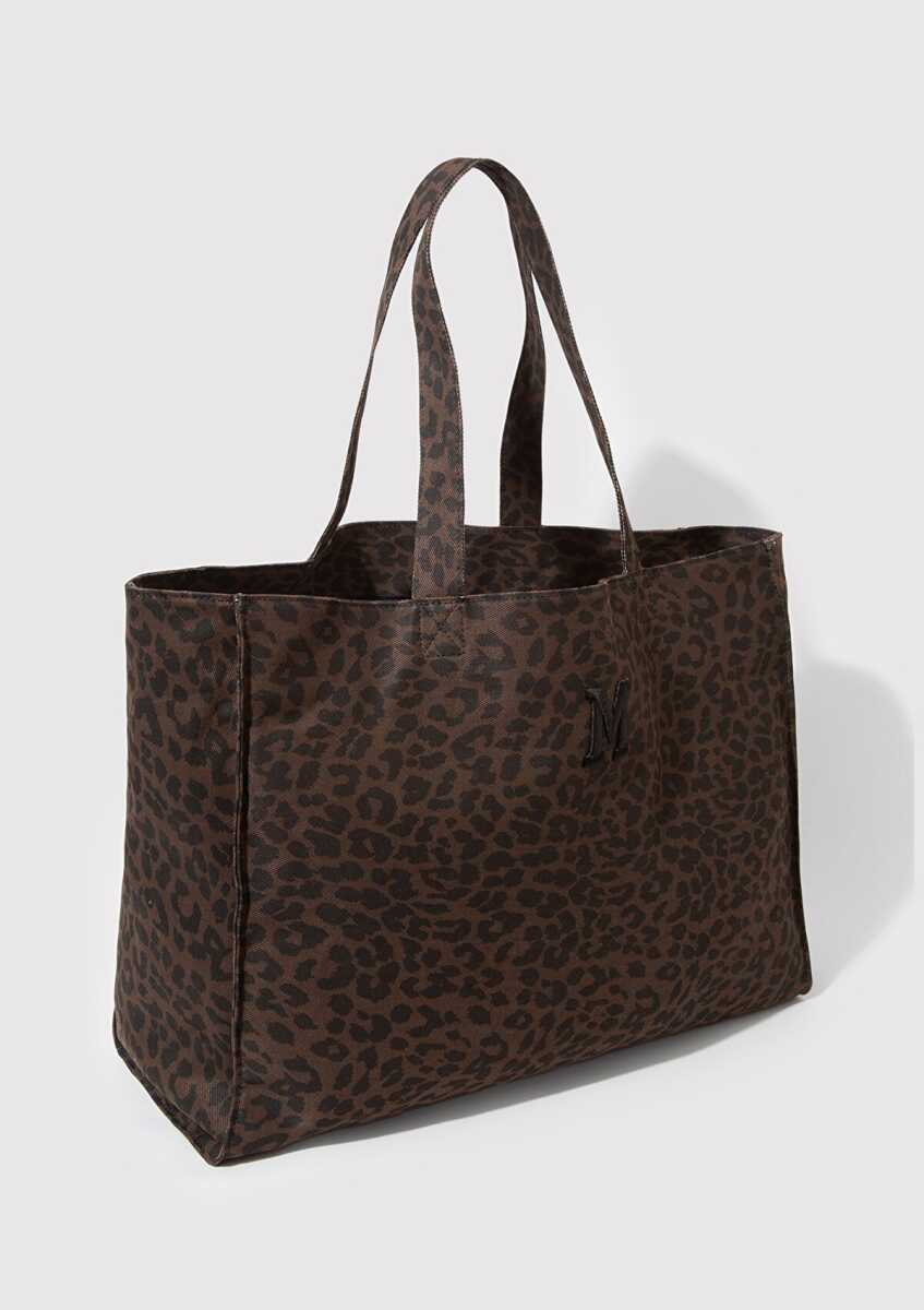 Mavi M Logo Detaylı Leopar Desenli Kadın Omuz Çantası 1913329-26823 - 4