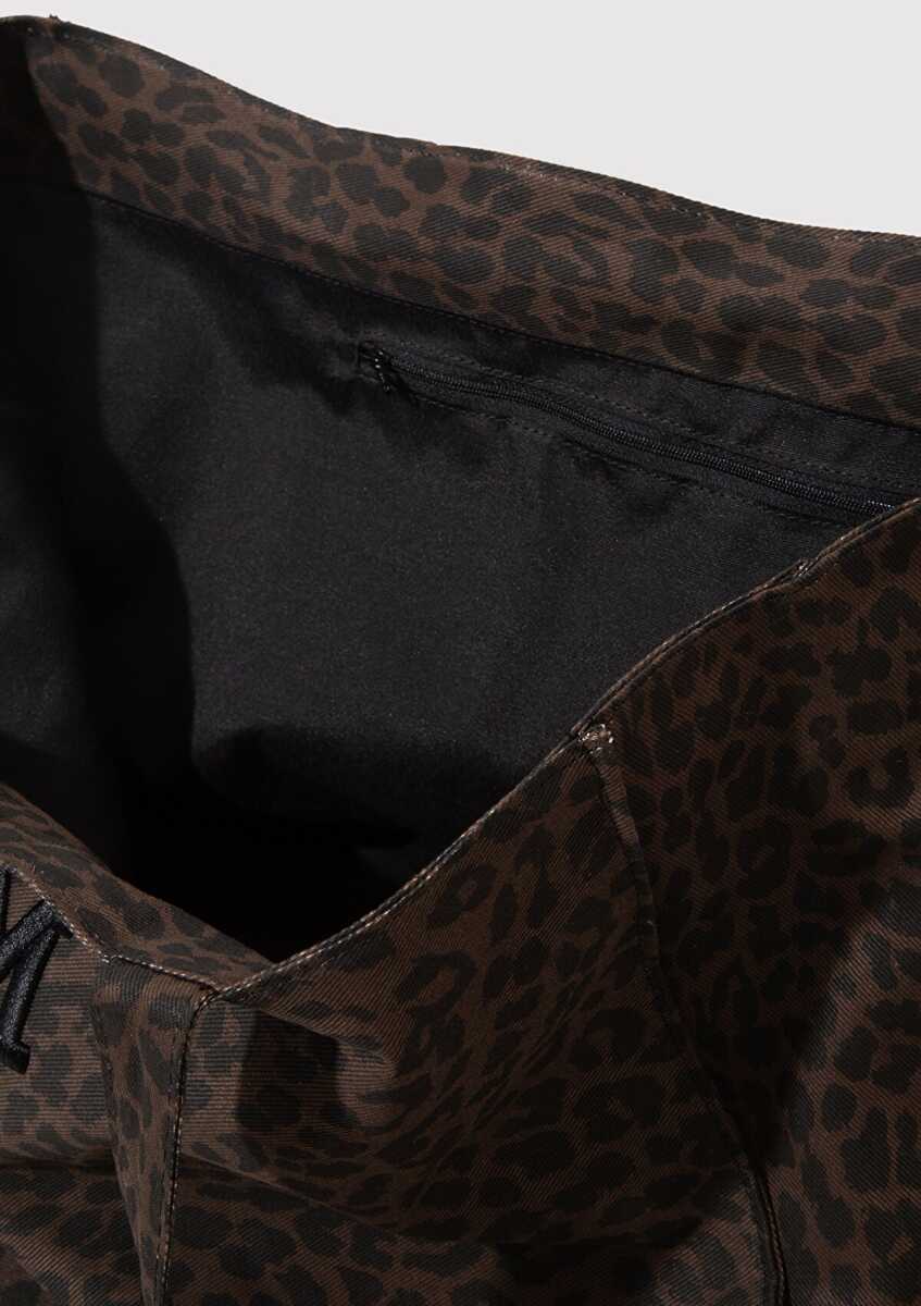 Mavi M Logo Detaylı Leopar Desenli Kadın Omuz Çantası 1913329-26823 - 5