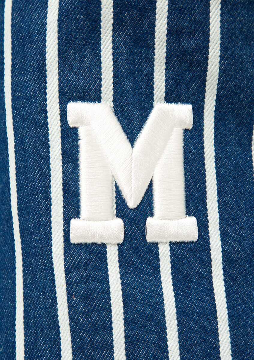 Mavi M Logo İşlemeli Denim Omuz Kadın Çantası 1913787-32177 - 5