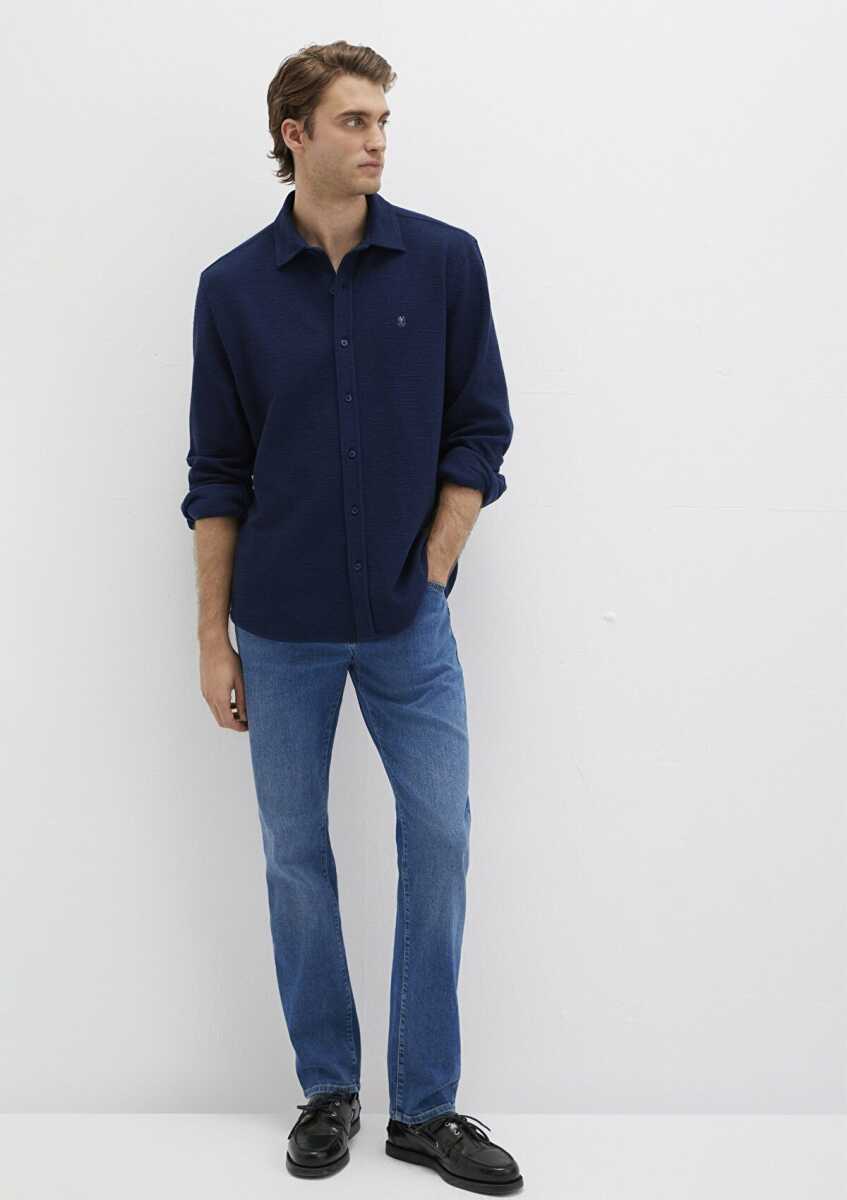 Mavi M Logo Lacivert Regular Fit Erkek Gömlek 0211789-70497 - Mavi (1)