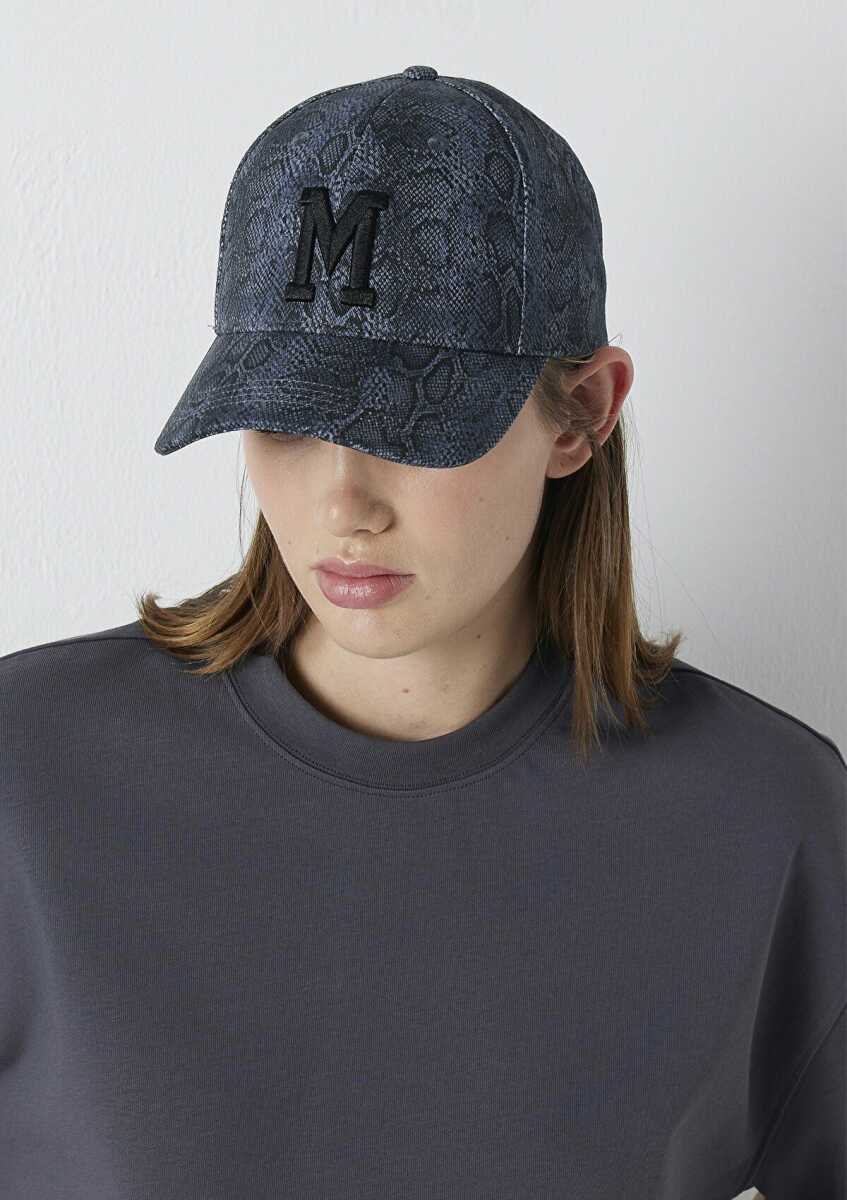 Mavi M Logo Nakışlı Desenli Kadın Şapka 1914183-70750 - 1