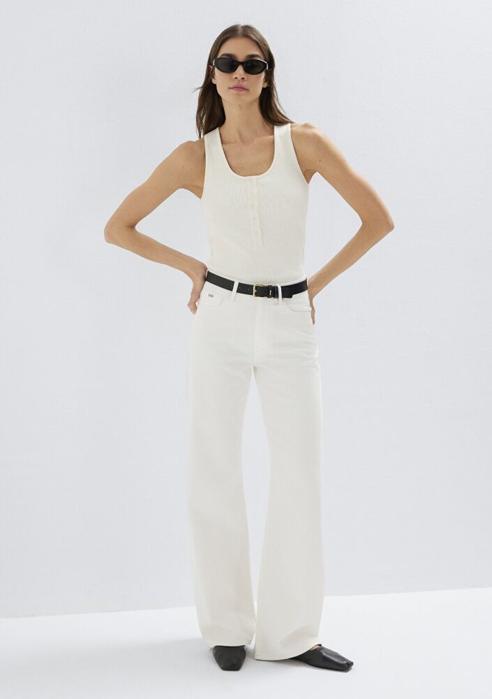 Mavi Malibu Kahverengi GabardinWide Leg Kadın  Pantolon 1010152-A3059