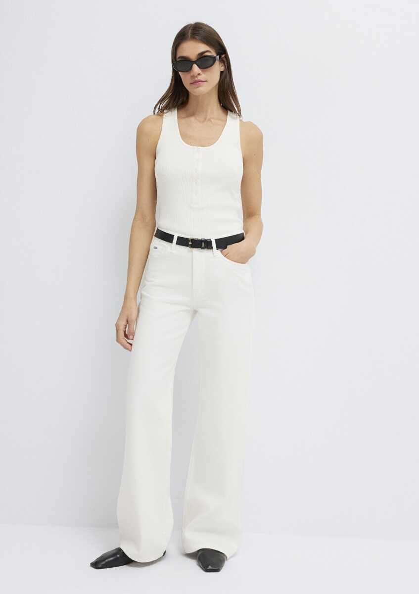 Mavi Malibu Kahverengi GabardinWide Leg Kadın  Pantolon 1010152-A3059 (1)