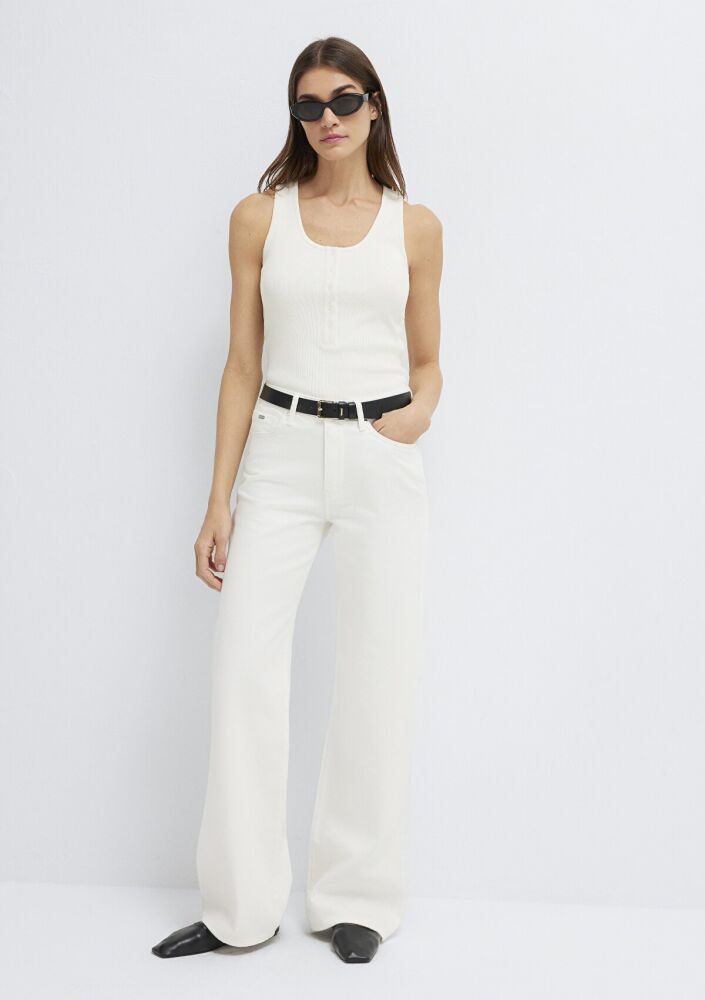 Mavi Malibu Kahverengi GabardinWide Leg Kadın  Pantolon 1010152-A3059 (1)