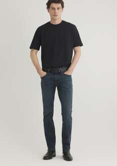 Mavi Marcus Dark Shaded Lux Black Erkek Jean Pantolon 0035189351