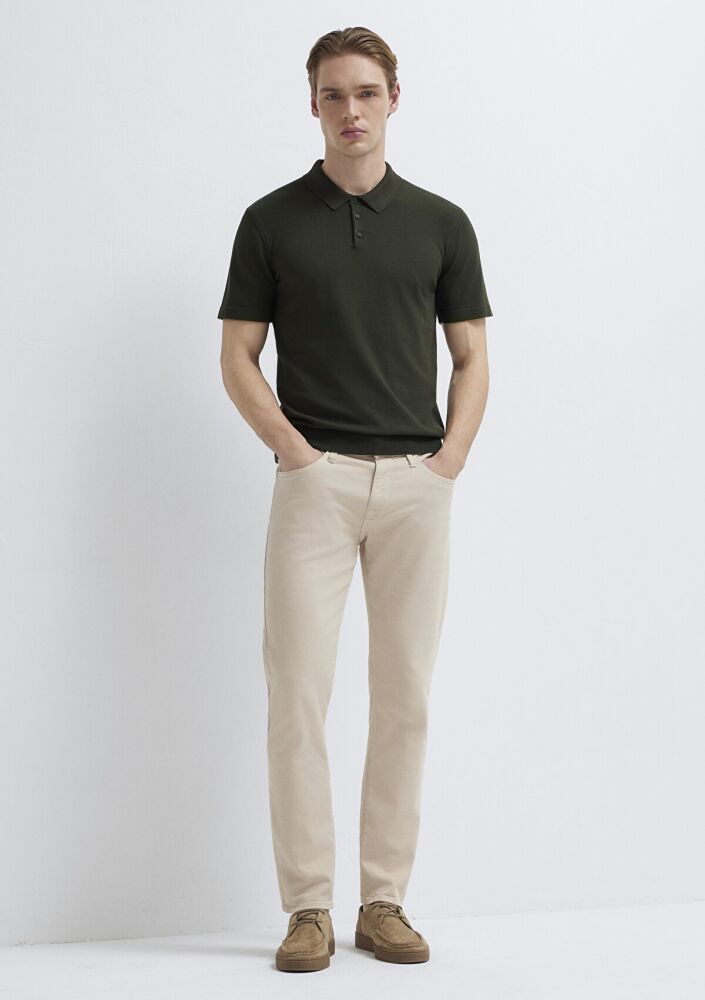 Mavi Marcus Mavi Black Bej Gabardin Erkek  Pantolon 00351A2795 (1)